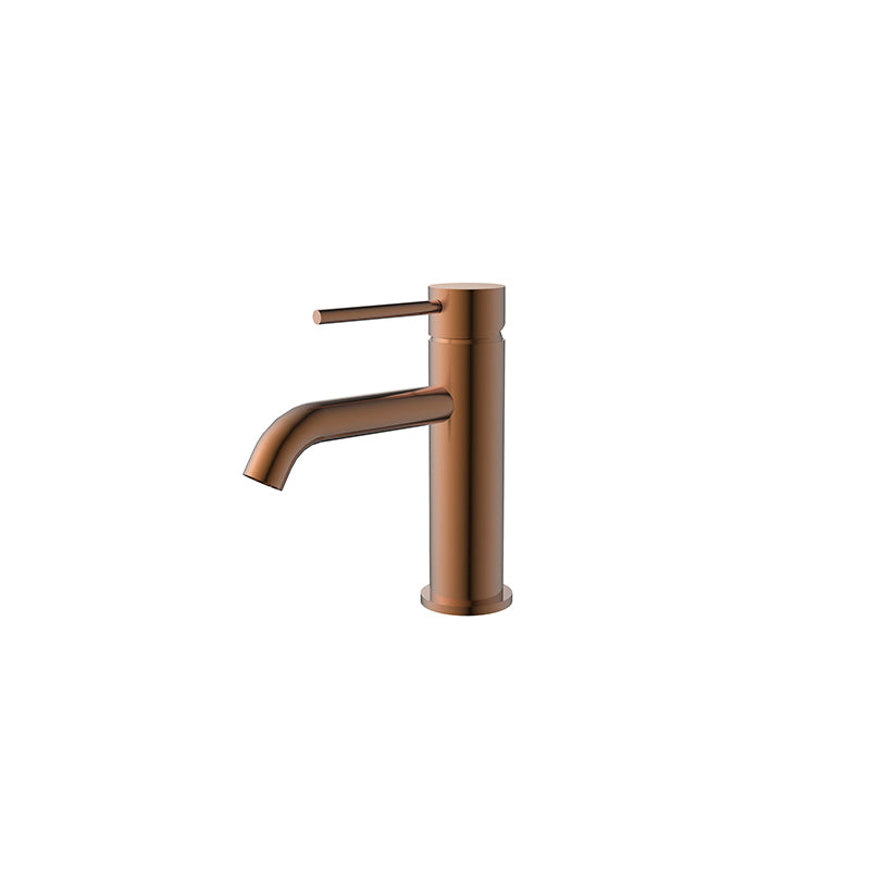 Bronze faucet on a white background