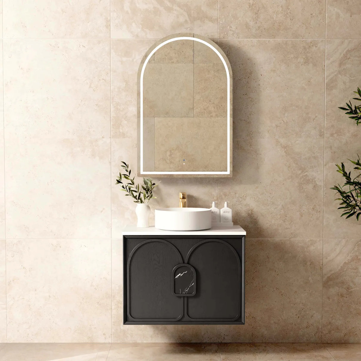 Laguna Mark II 750mm Black Oak Wall Hung Vanity