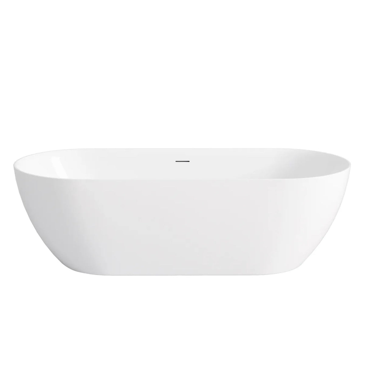 Attica Manolo 1700mm Gloss White Bath with Overflow