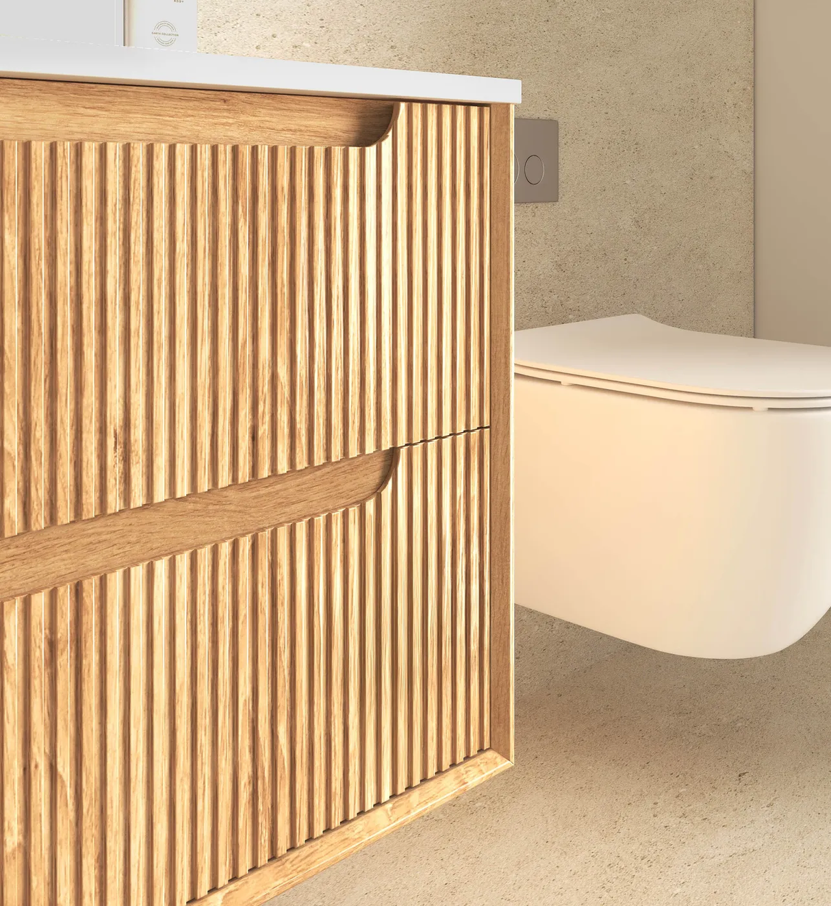 closer look of woodland oak design finish