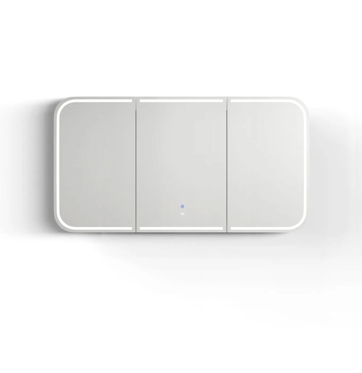 Front view LED Newport 1500(W)x750(H) White Shaving Cabinet