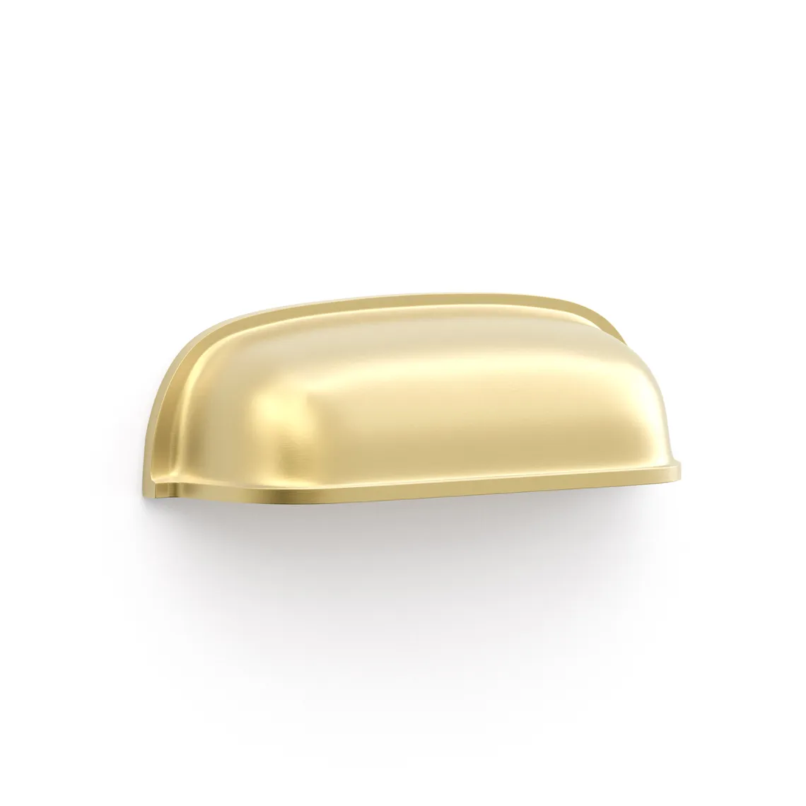 Newport 90mm Brushed Brass Handle side view