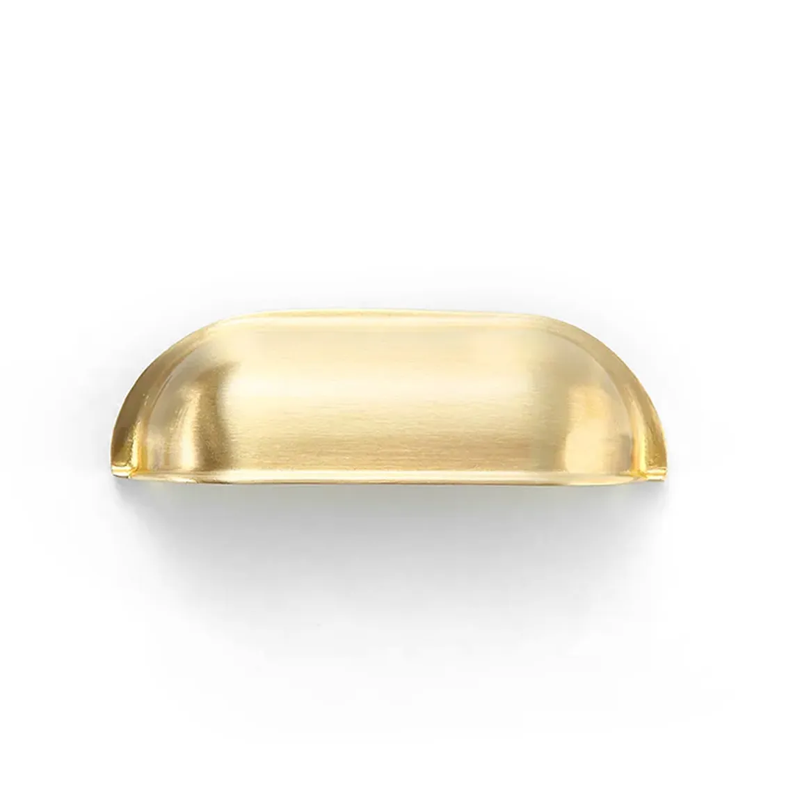Newport 90mm Brushed Brass Handle front view