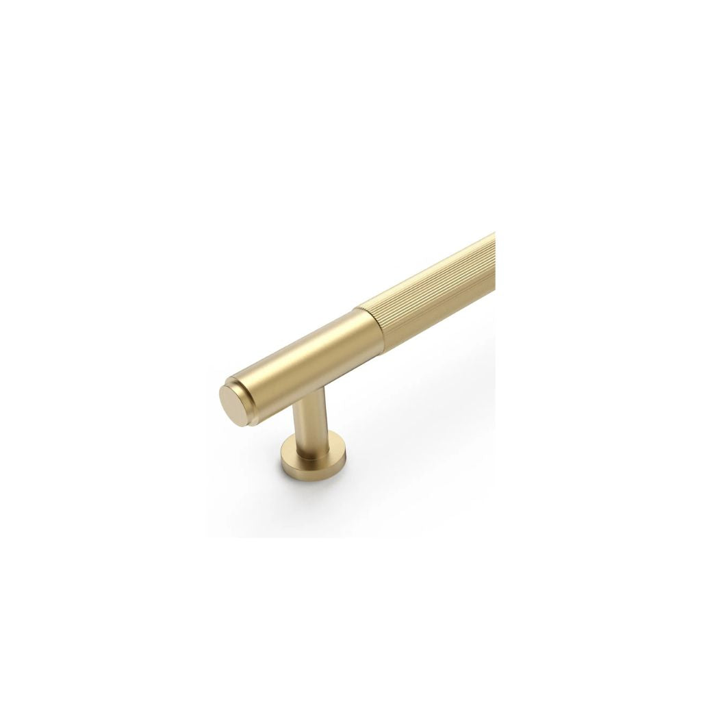 Soho Brushed Brass Handle 225mm side details