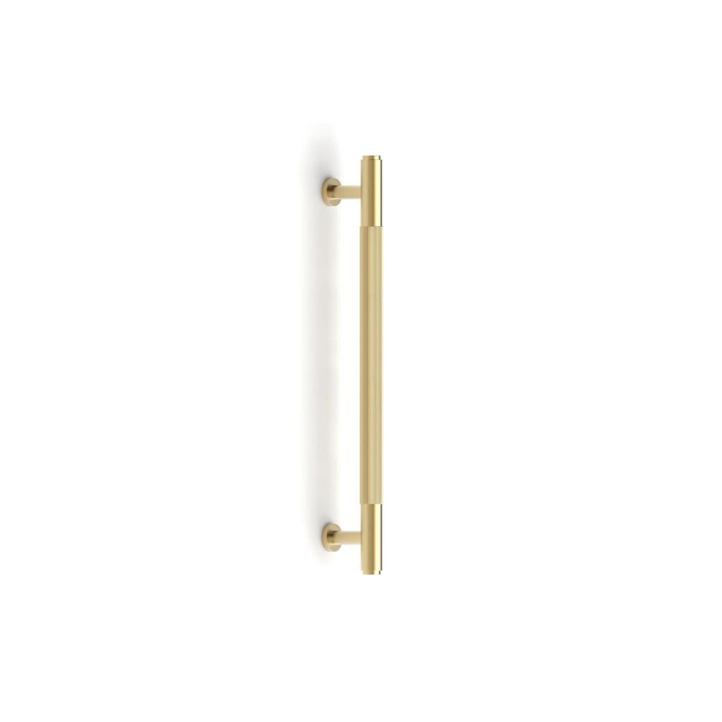 Soho Brushed Brass Handle 225mm vertical view