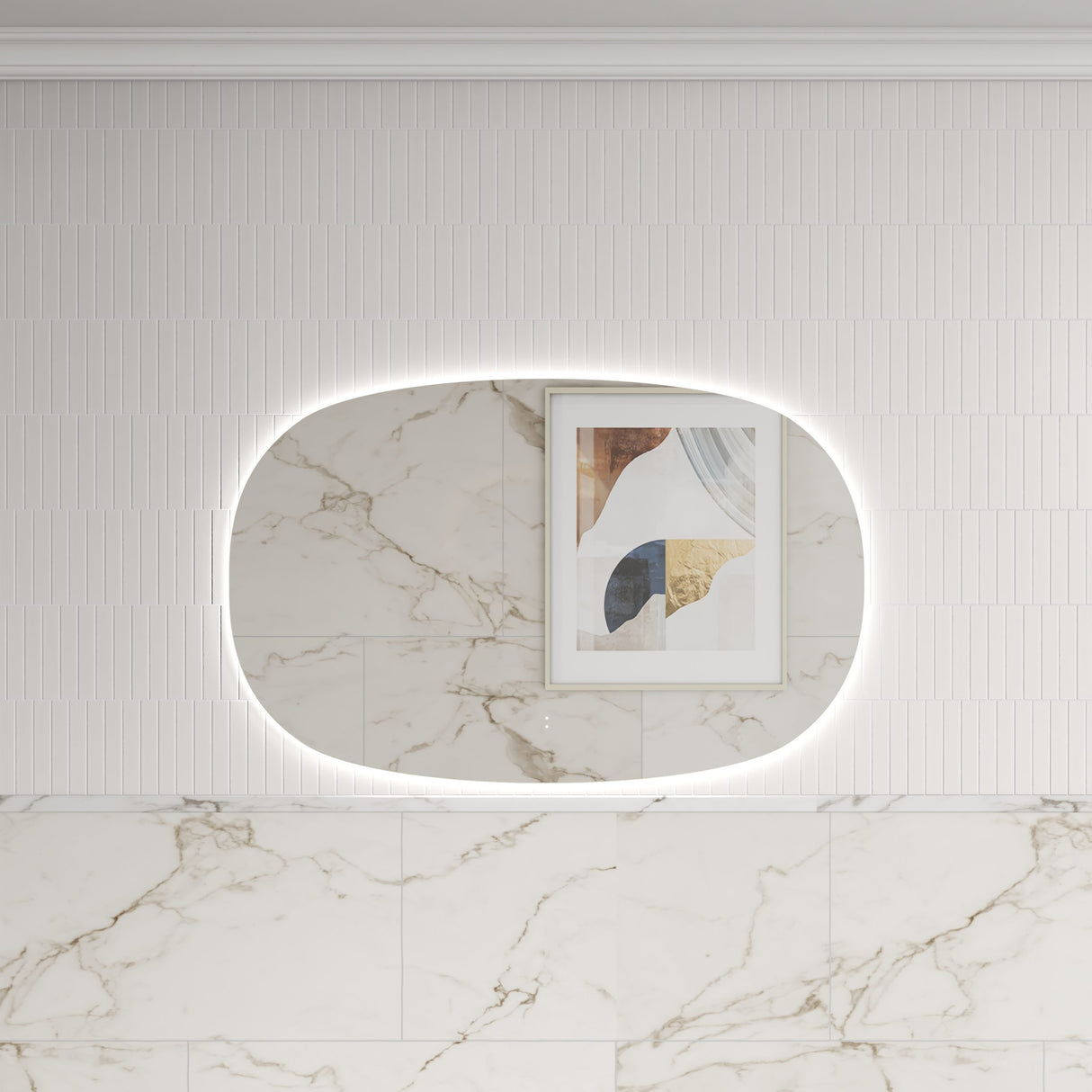 Valmont 1100mm Horizontal LED Mirror - Frameless