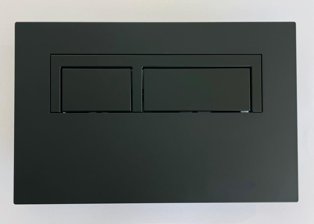 Black Matte Square flush Button