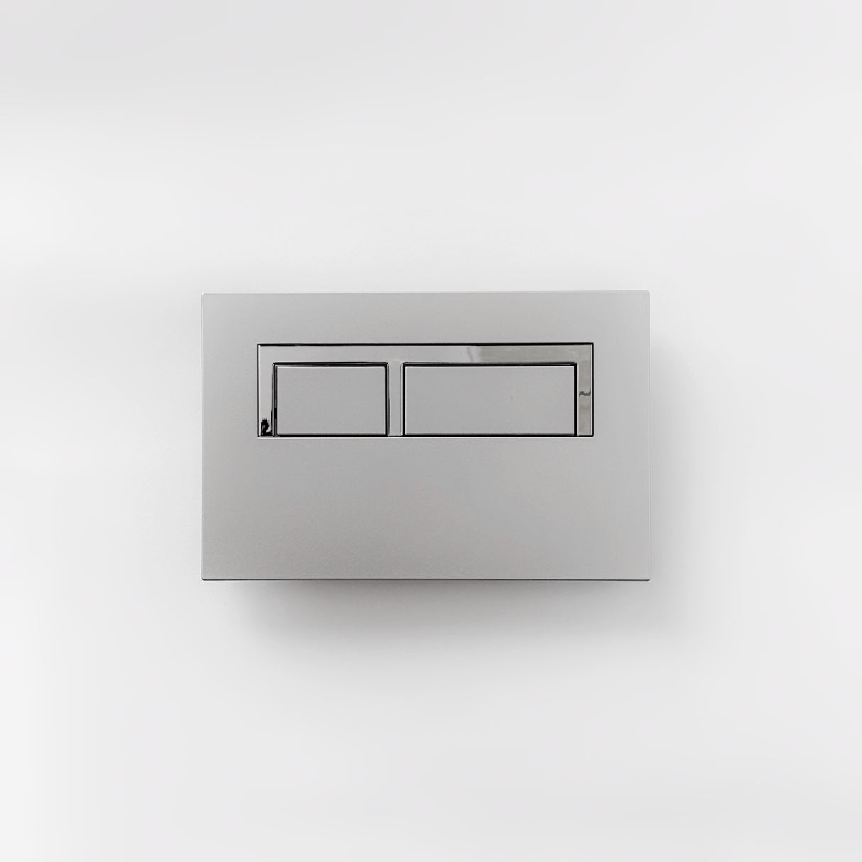 Silver Matte Square Flush Button