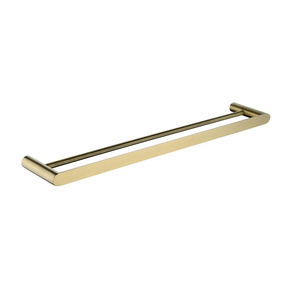 Esperia Double Towel Rail 600mm brushed gold