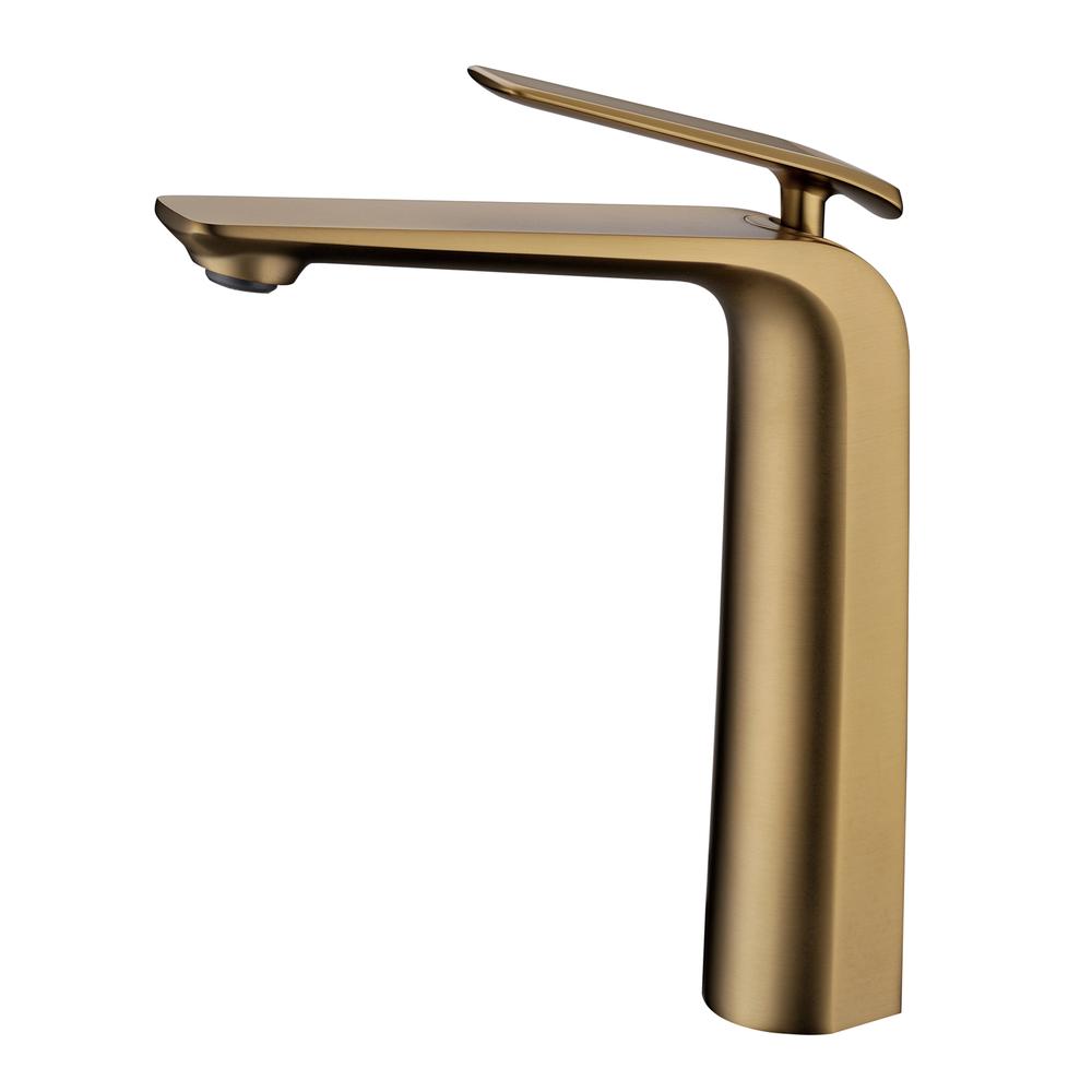 Esperia Tall Basin Mixer brushed gold
