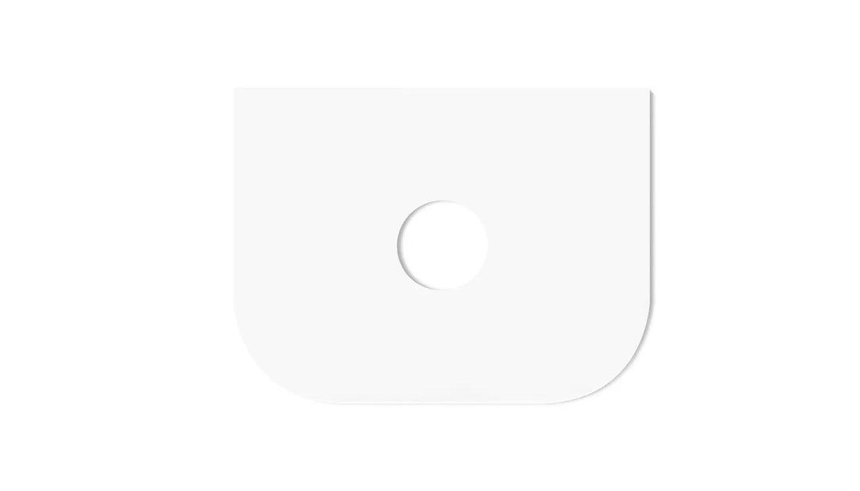 Bondi Wall Hung Fluted Vanity Curve 600mm - Woodland Oak white taphole