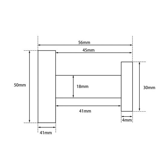 Pentro Robe Hook drawing details