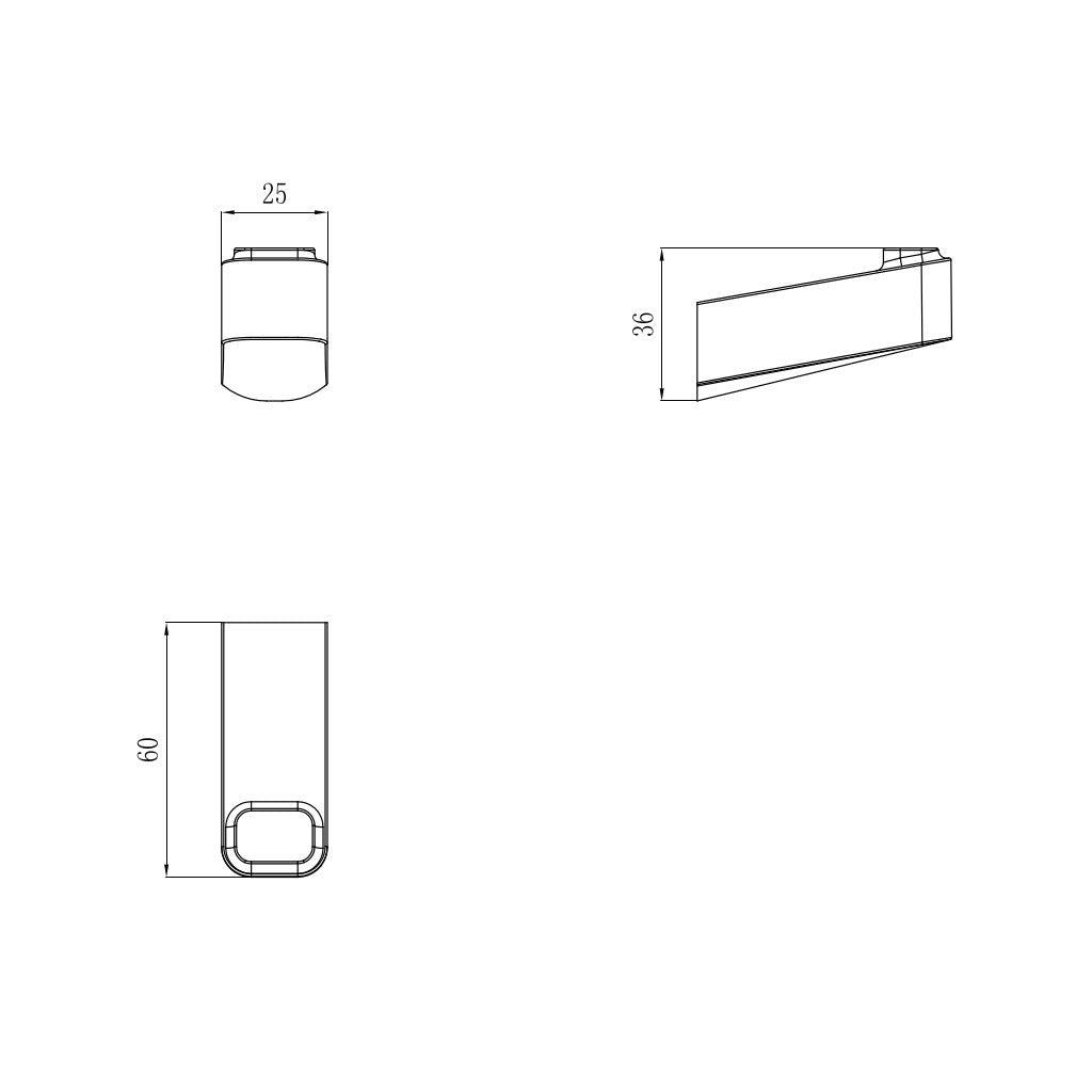 MILAN Robe Hook drawing