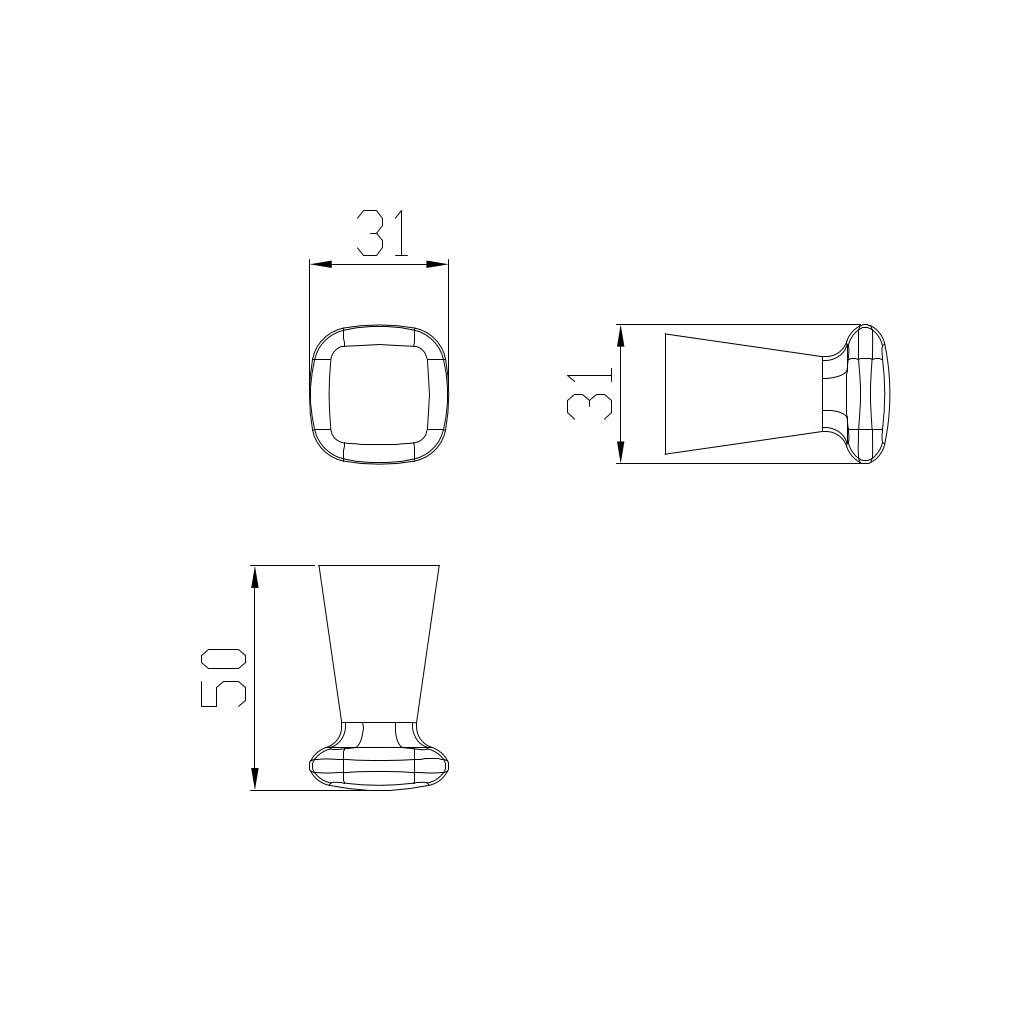 VICTORIA Robe Hook drawing