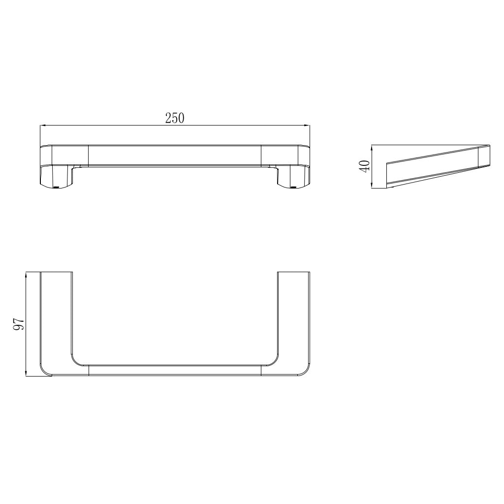 MILAN Towel Ring drawing
