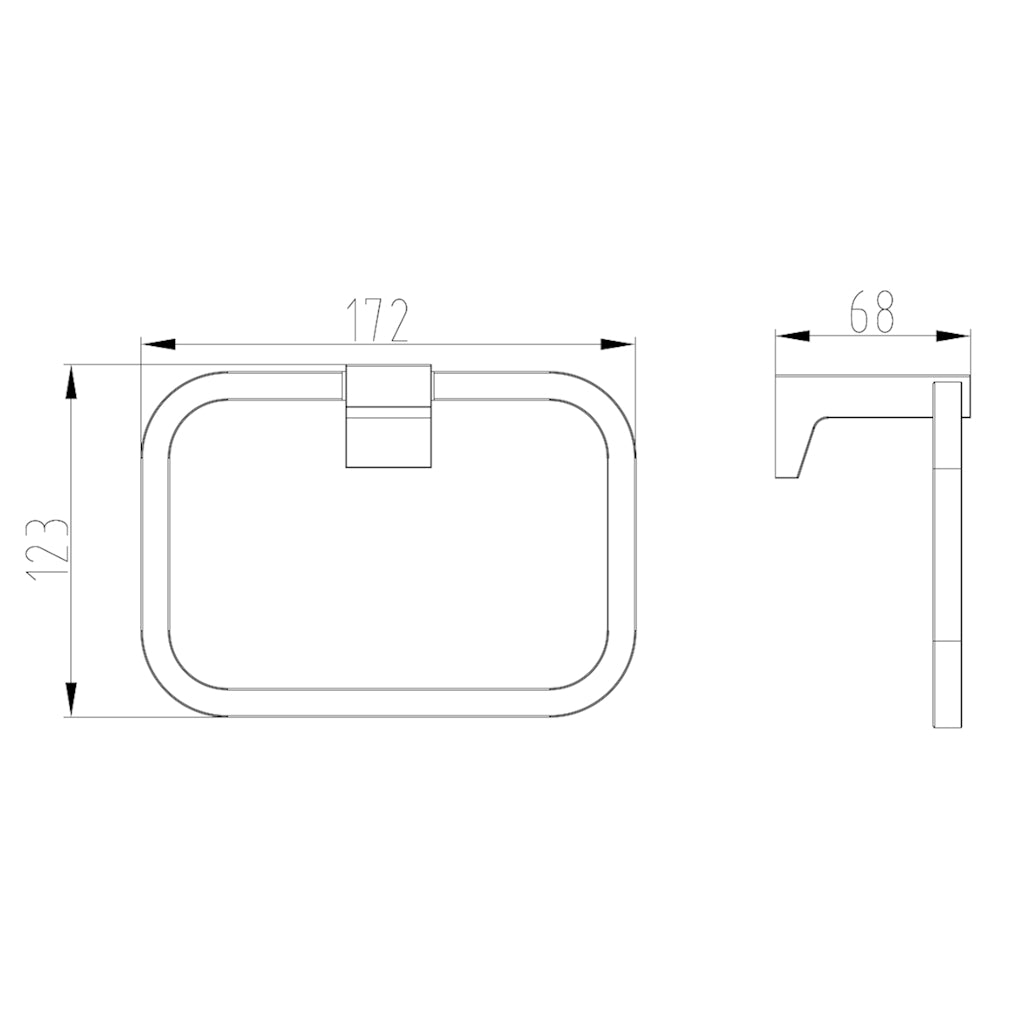 HALE Towel Ring drawing