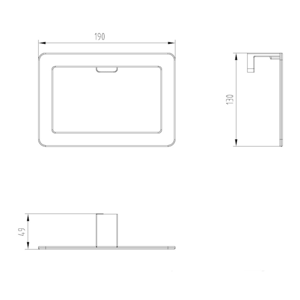 CAPRI Towel Ring drawing