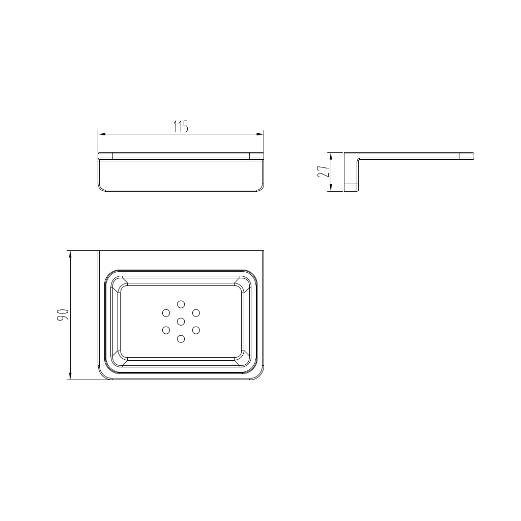 CAPRI Soap Holder Drawing