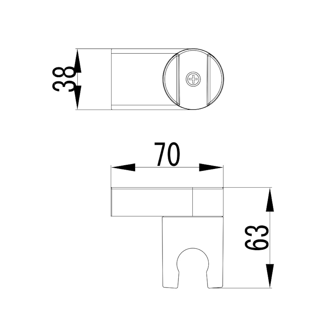Shower head holder drawing specification