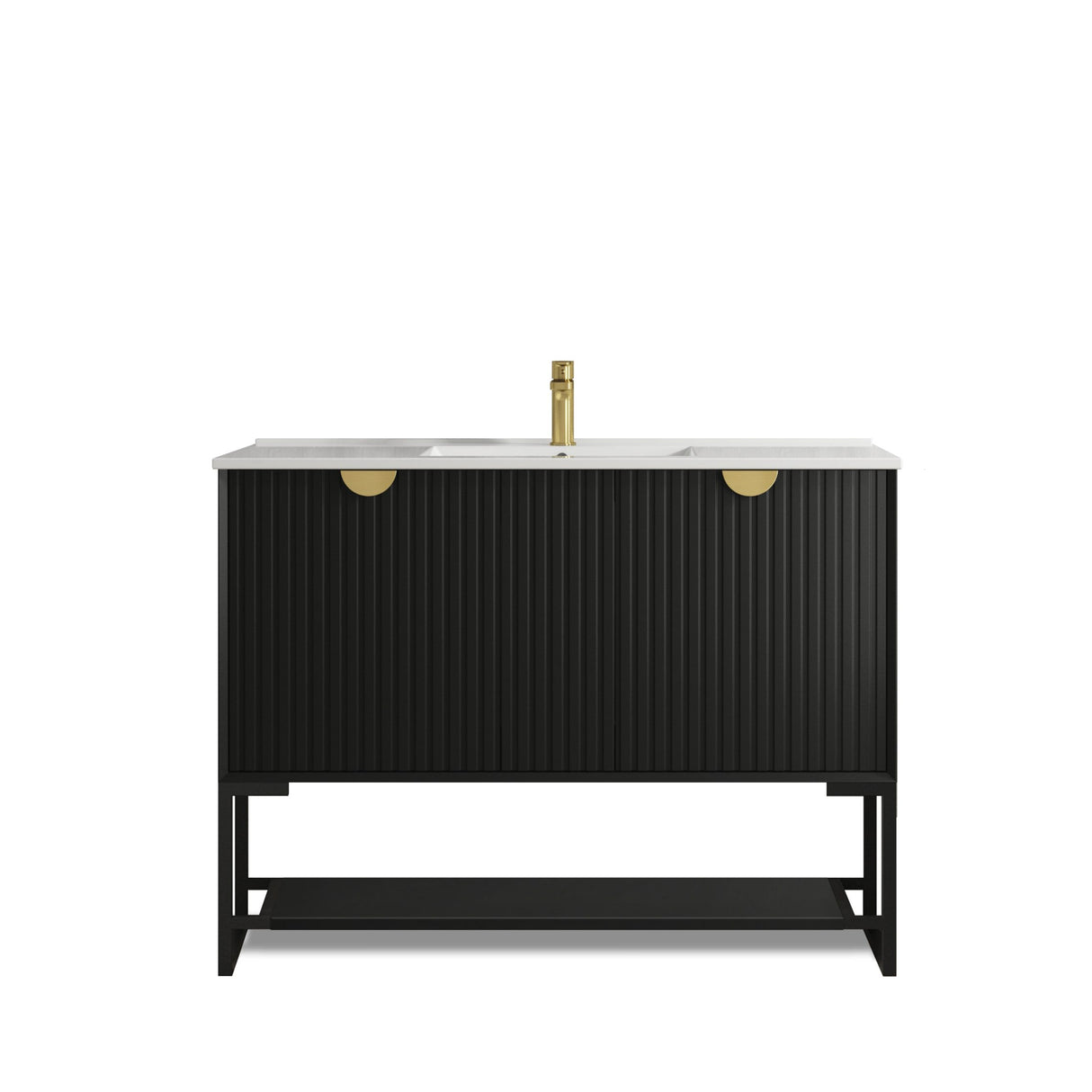 Free standing Marlo Vanity 1200mm - Matte Black