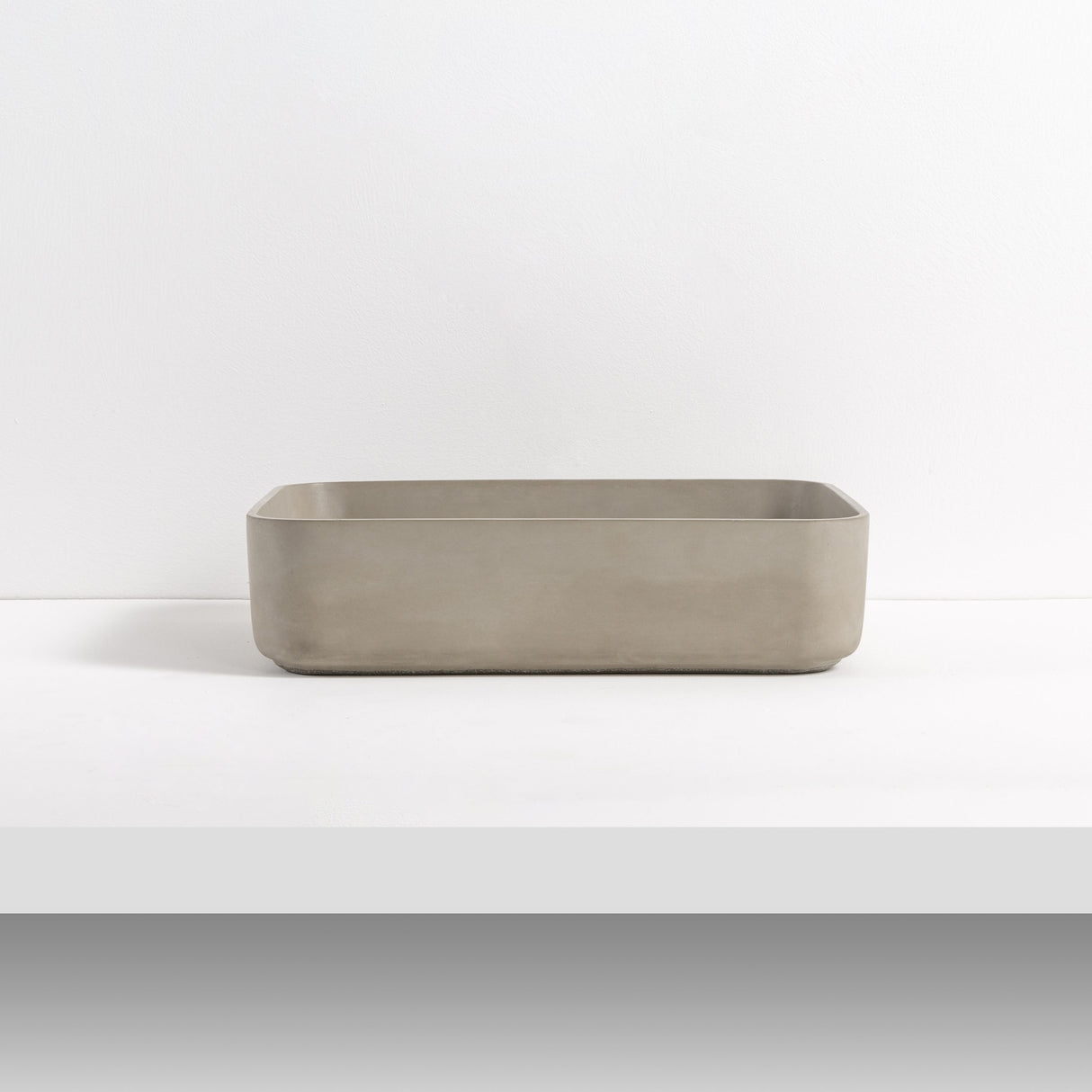 HARPER Rectangle Concrete Basin - Concrete side