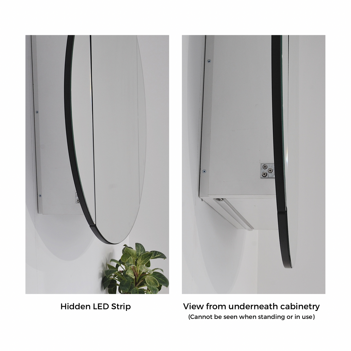 View underneath the cabinet