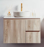 Expression Vanity 750mm - Wood with white basin front view