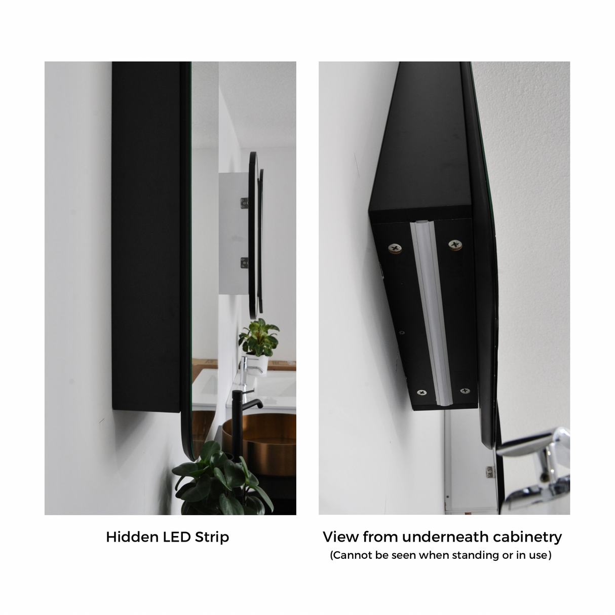 Skyla Rectangle Shaving Cabinet (White) 800 x 400mm