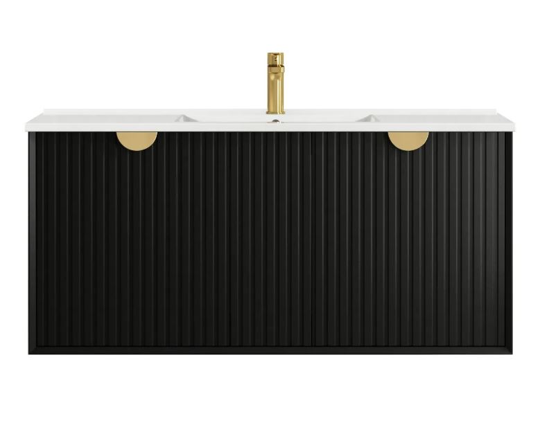 Wall hung Marlo Vanity 1200mm - Matte Black