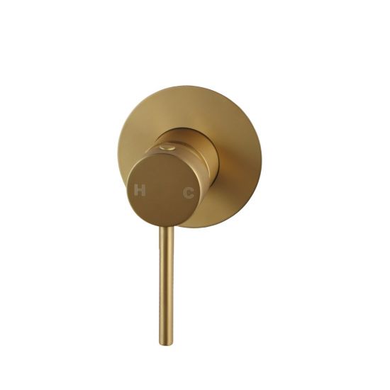 Pentro Shower Mixer with Thin Plate (65mm) brushed gold