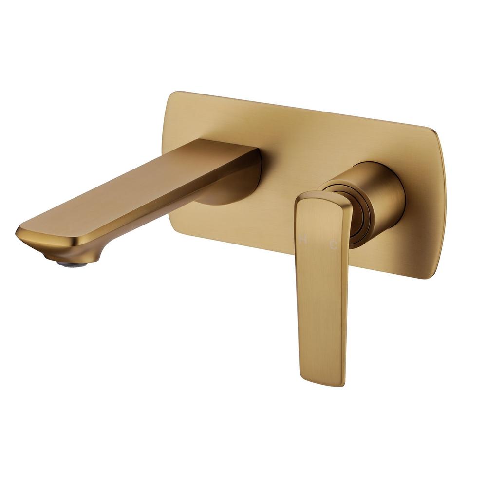 Esperia Wall Mixer with Spout brushed gold