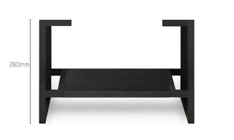 legs of Byron Vanity 600mm - Black Oak