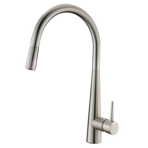Pentro Pull-Out Kitchen Mixer brushed nickel