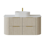 CETO Artis-D 1200mm Classic Oak Wall Hung Vanity - Curve