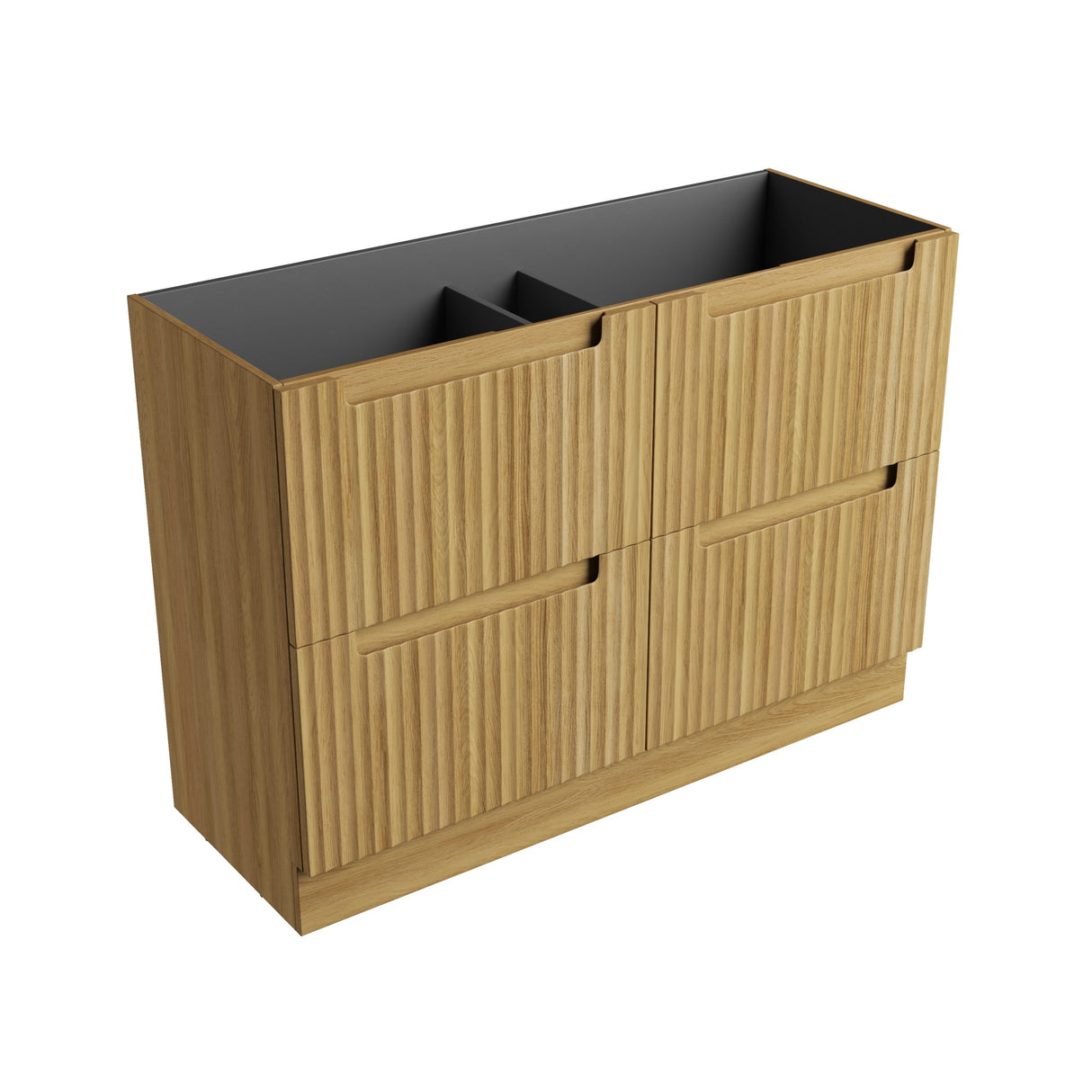 Lovina 1200mm Harvest Oak Floor Standing Vanity - Fluted