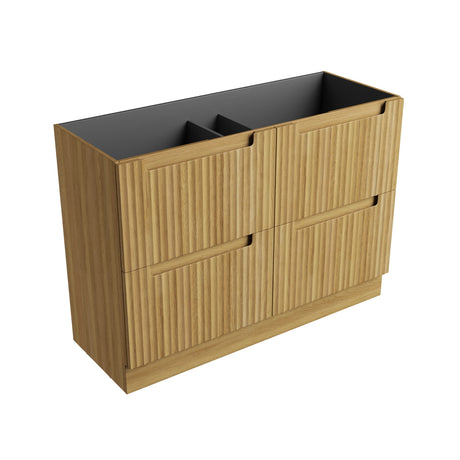 Lovina 1200mm Harvest Oak Floor Standing Vanity - Fluted