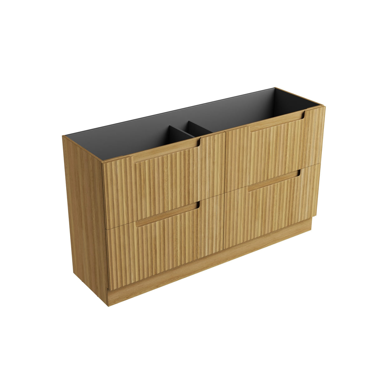 Lovina 1500mm Harvest Oak Floor Standing Single Vanity - Fluted