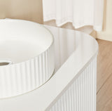 Avalon 1500mm Matte White Wall Hung Double Vanity