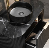 Avalon Wall Hung Vanity Matte black Top