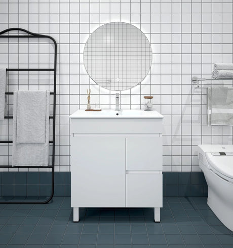 BIANCA 750mm PVC Slim Freestanding Vanity