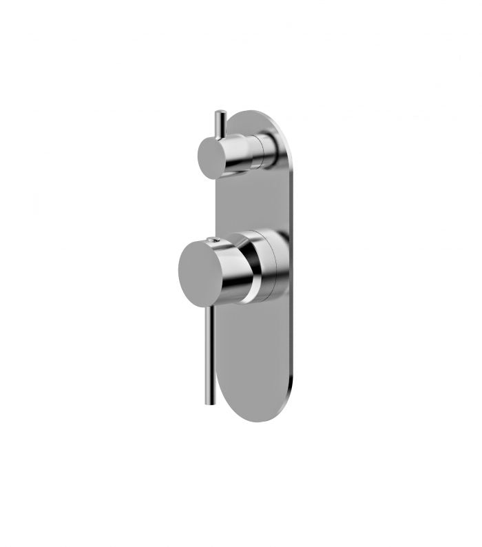 Morgan Rund Shower Divertor Mixer Brushed Nickel