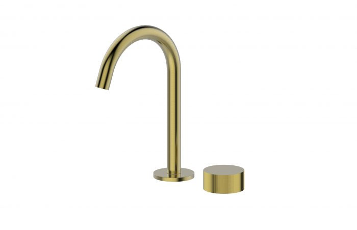 Qi Rund Progressive Basin / Bath Set Brushed Gold