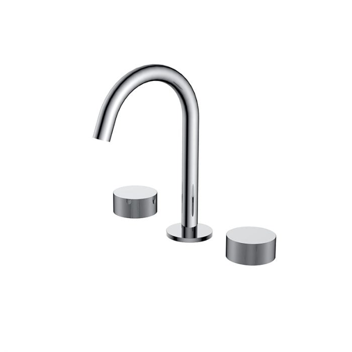 Qi Rund Basin Set Chrome