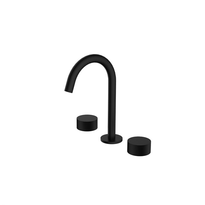 Qi Rund Basin Set Matte Black