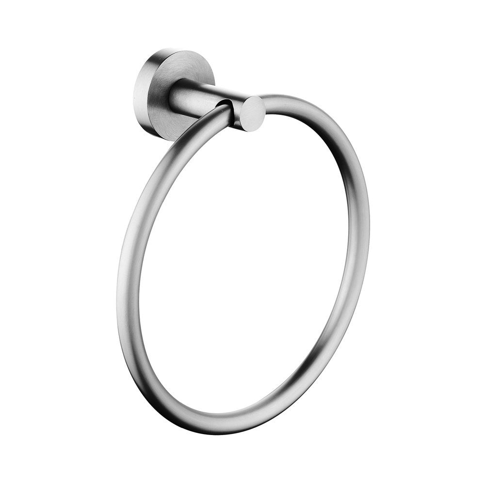 LUCID PIN - Brushed Nickel Towel Ring