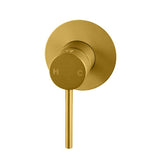 LUCID PIN - Brushed Brass Wall Mixer