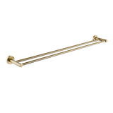 LUCID PIN - Brused Brass Cuttable Double Towel Rail