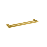 VOG - 600mm Brushed Brass Double Towel Rail