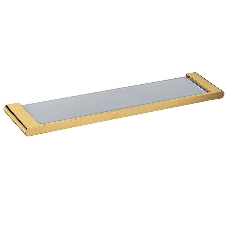 VOG - Brushed Brass Glass Shelf