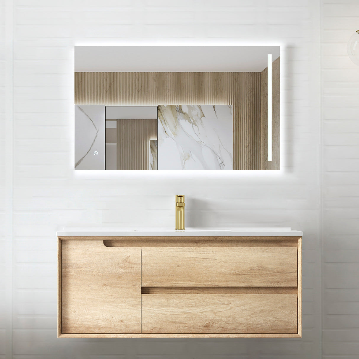Byron Vanity 1200mm - Wood Grain Oak
